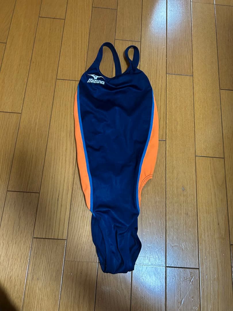 mizuno スポーツ用水着 ネイビー/オレンジ