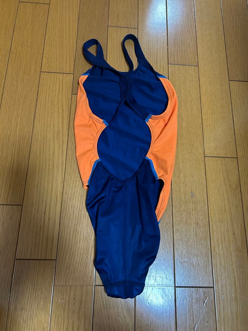 mizuno スポーツ用水着 ネイビー/オレンジ