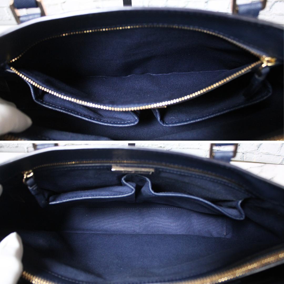 ✨美品✨ トリーバーチ ロビンソン トートバッグ ショルダーバッグ ネイビー