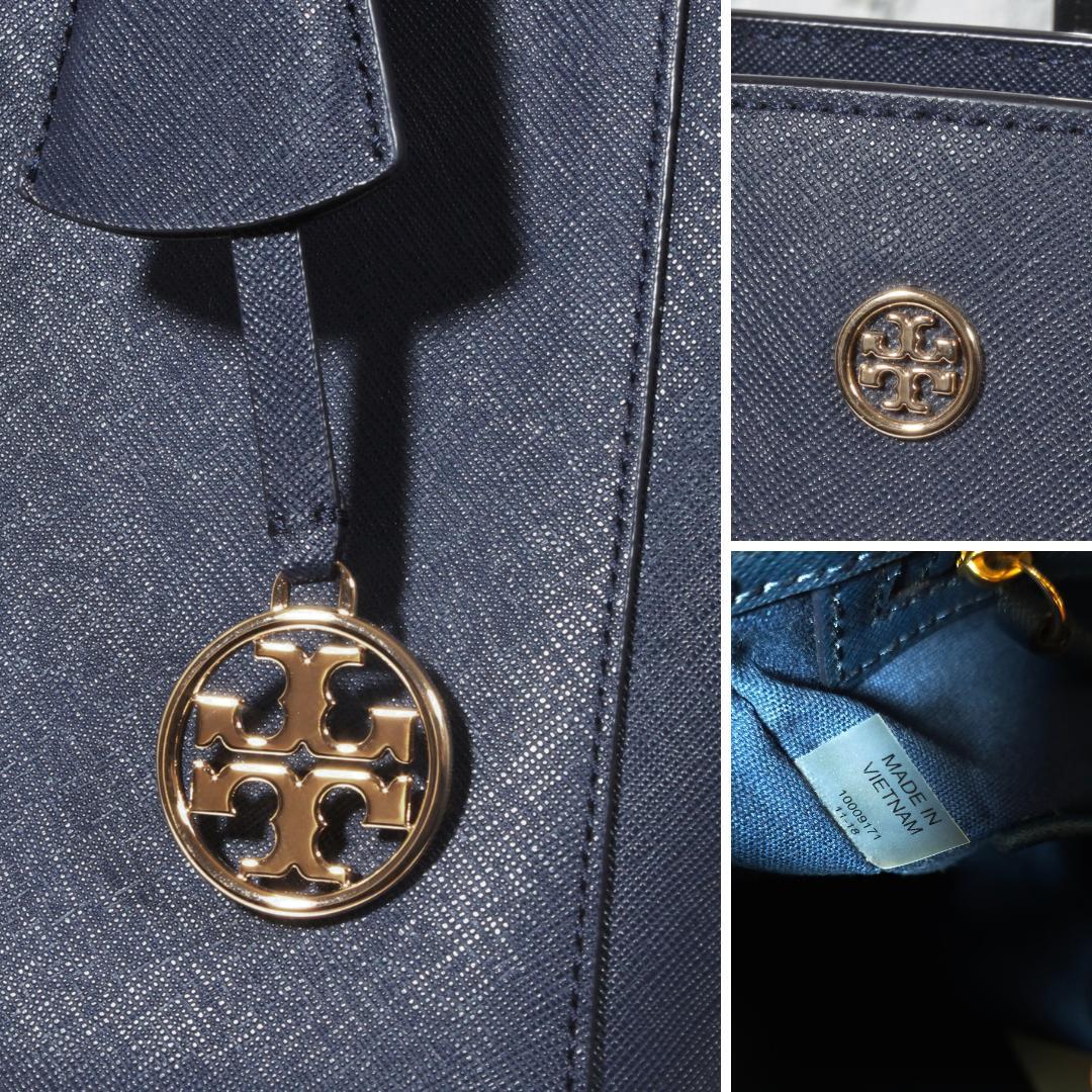 ✨美品✨ トリーバーチ ロビンソン トートバッグ ショルダーバッグ ネイビー