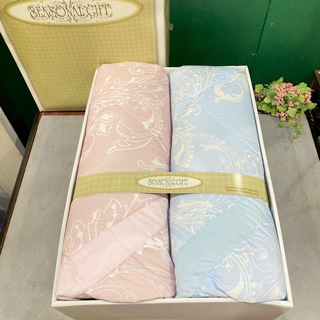 プ*テ様 未使用 西川 フルレーヌ 羽毛布団 シングルロング セット