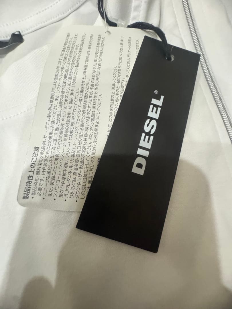 DIESEL タンクトップ ダブルジップ 白 S Y2K アーカイブ