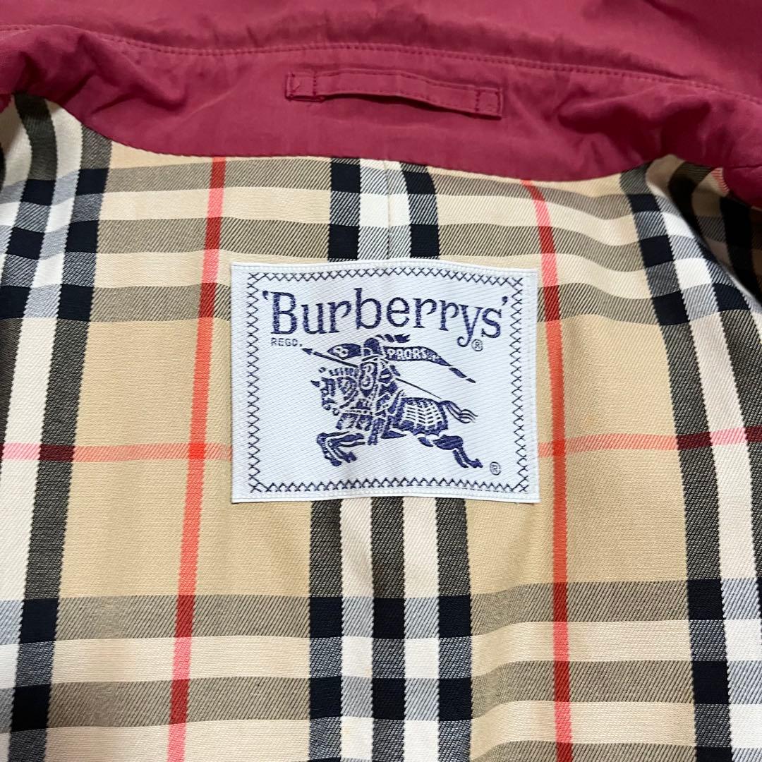 Burberrs トレンチコート　ノバチェック　赤　金ボタン　ベルト付き　9AR