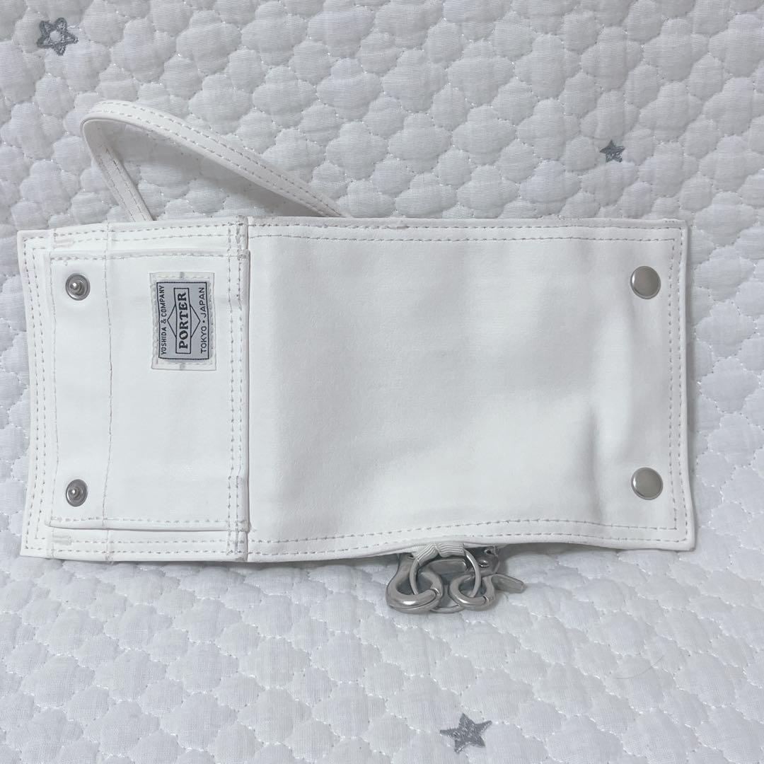 【極美品】ポーター フリースタイルウォレット 三つ折財布 キャメル ストラップ
