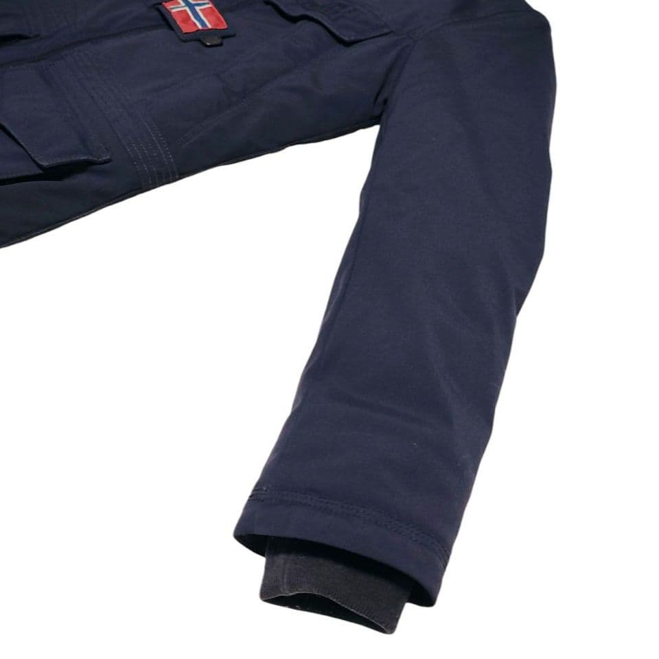 【美品】ナパピリ リアルファー付 高機能ジャケット ネイビー Mサイズ