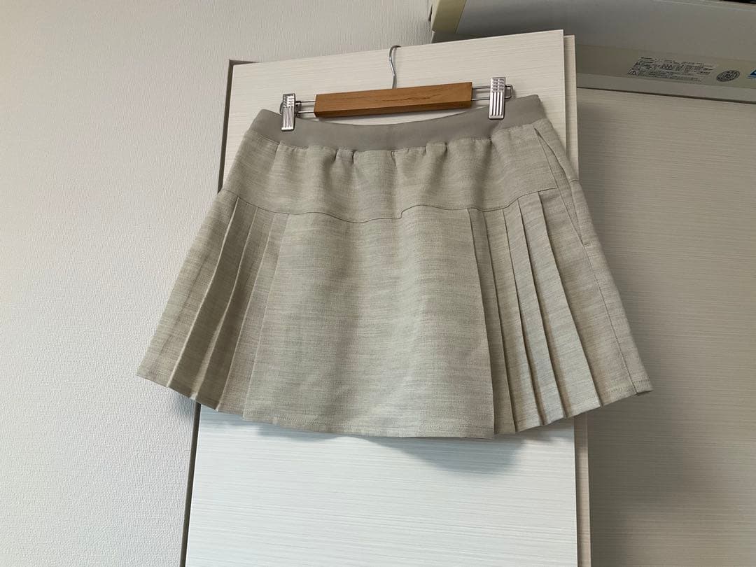 FILA ベージュ プリーツスカート　EL0055 テニススコート