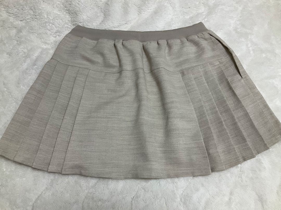 FILA ベージュ プリーツスカート　EL0055 テニススコート