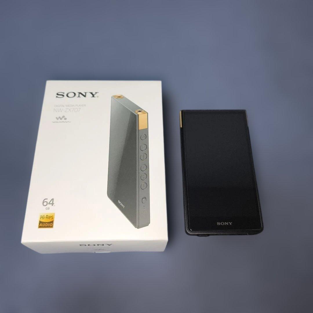 【美品】SONY WALKMAN NW-ZX707+純正ケース・ガラスフィルム