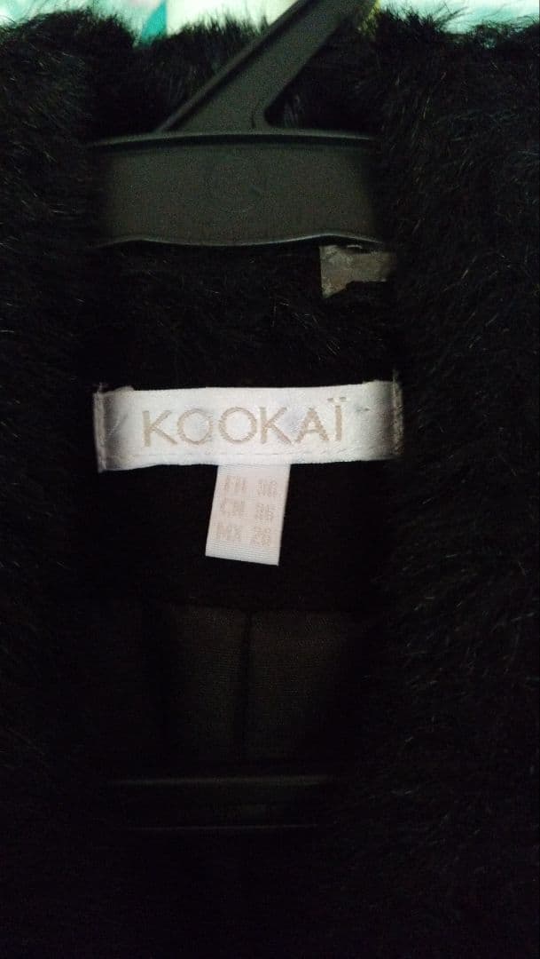 KOOKAI ブラックファー付きロングコート