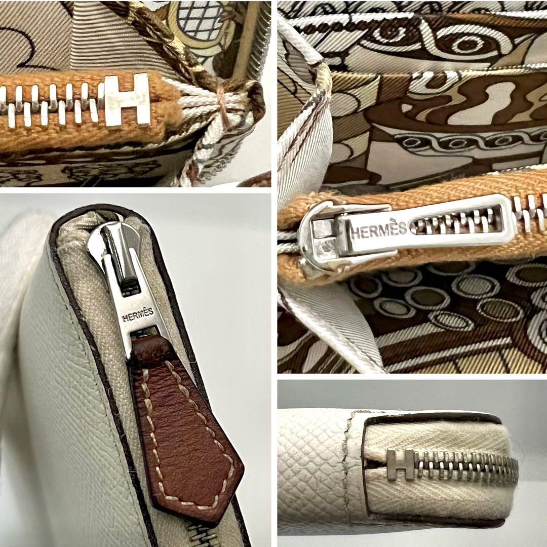 近年モデルZ刻印2021年製HERMESエルメスアザップシルクイン クレ長財布