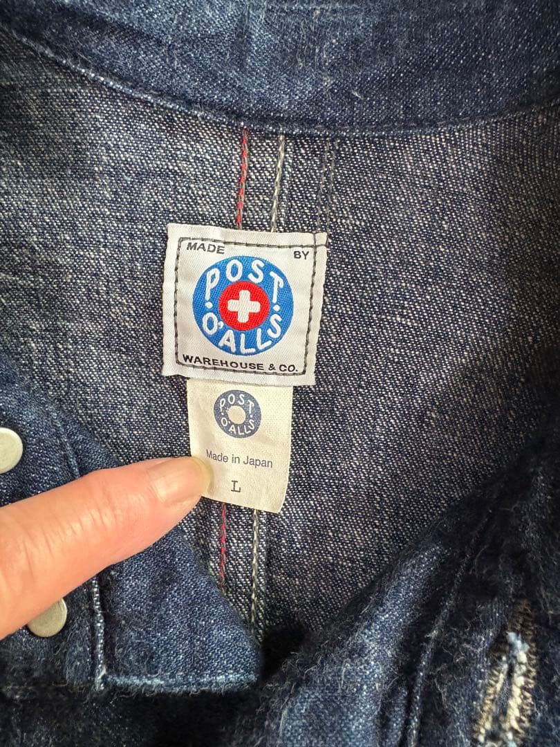 POST AL デニム カバーオール