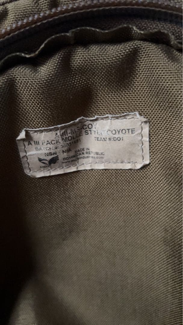 EAGLEA3パック A-III Pack MOLLE