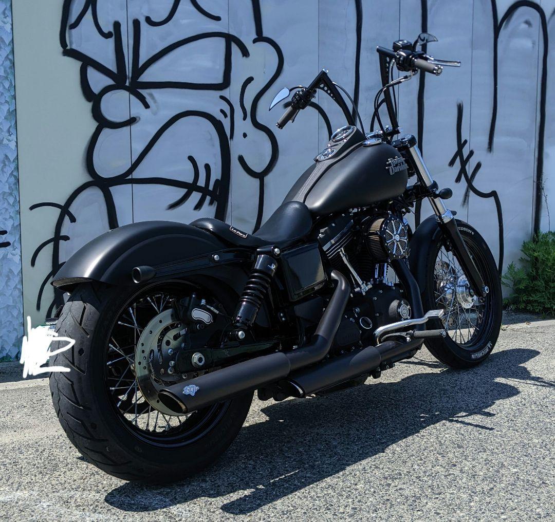 プログレッシブフロントリアローダウンサス　ショートスタンド　ダイナFXDB等