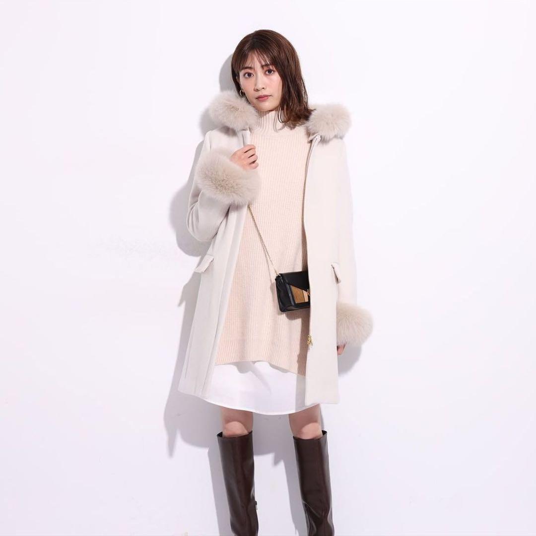 アプワイザーリッシェ 5way コート　美品　オフホワイト