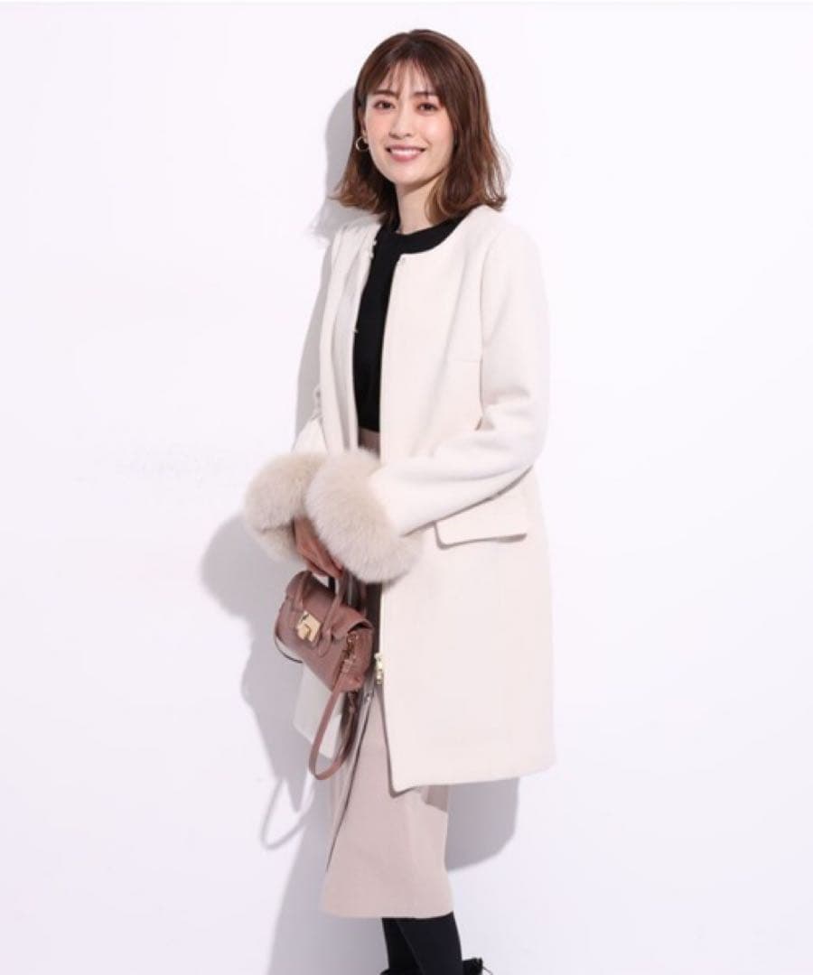 アプワイザーリッシェ 5way コート　美品　オフホワイト