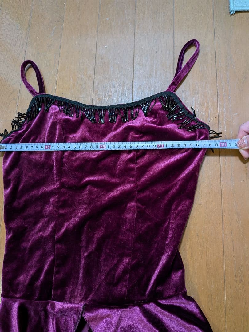 【お値下げ】アルゼンチンタンゴドレス　ベロアセットアップローズピンク