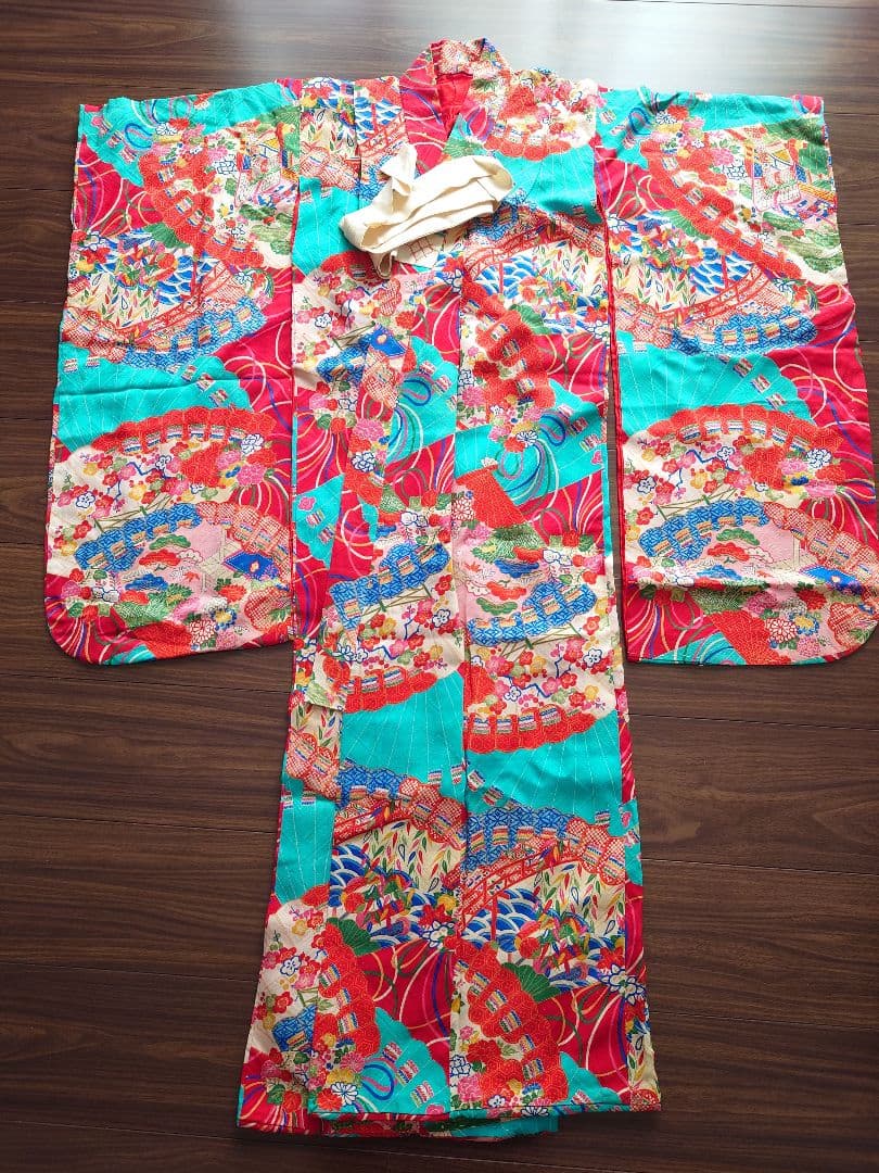 七五三　女の子　着物　長襦袢セット　アンティーク