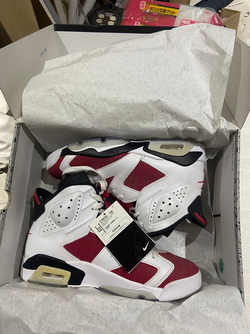 Nike Air Jordan 6 赤白黒 シューズ 新品