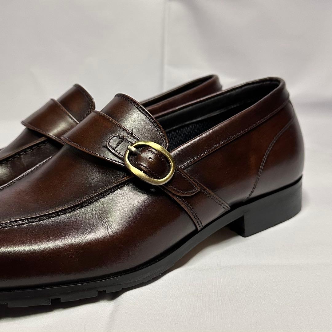 未使用☆定価3.3万円☆マドラス☆ローファー☆ブラウン☆本革☆26cm☆171