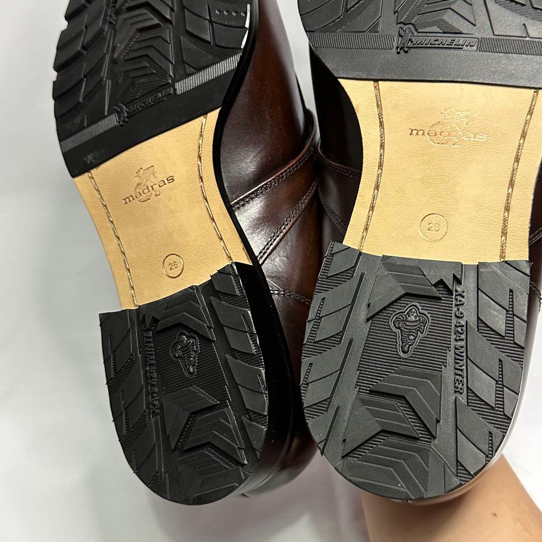 未使用☆定価3.3万円☆マドラス☆ローファー☆ブラウン☆本革☆26cm☆171