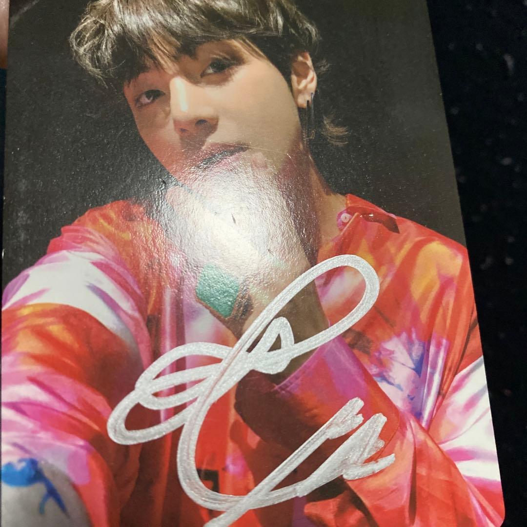 防弾少年団　BTS  テテ　V サイン　直筆　公式トレカ