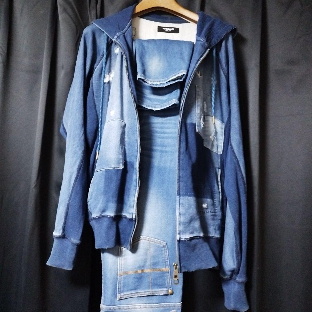 阿波野聖一 ウノピュウノウグァーレトレ デニムセットアップ