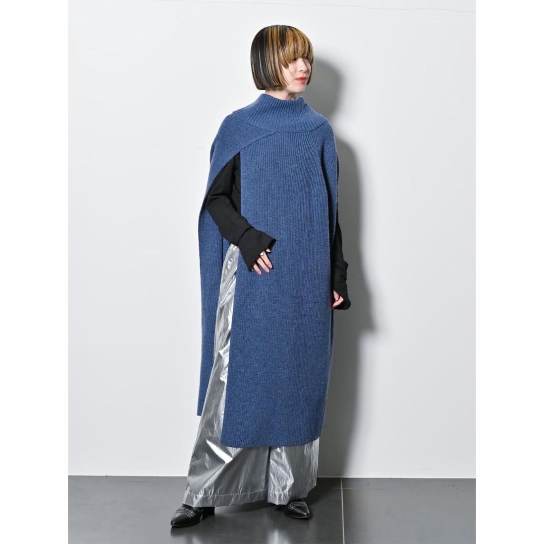 【新品】定価22,000円　CITYSHOP　KNIT LONG CAPE