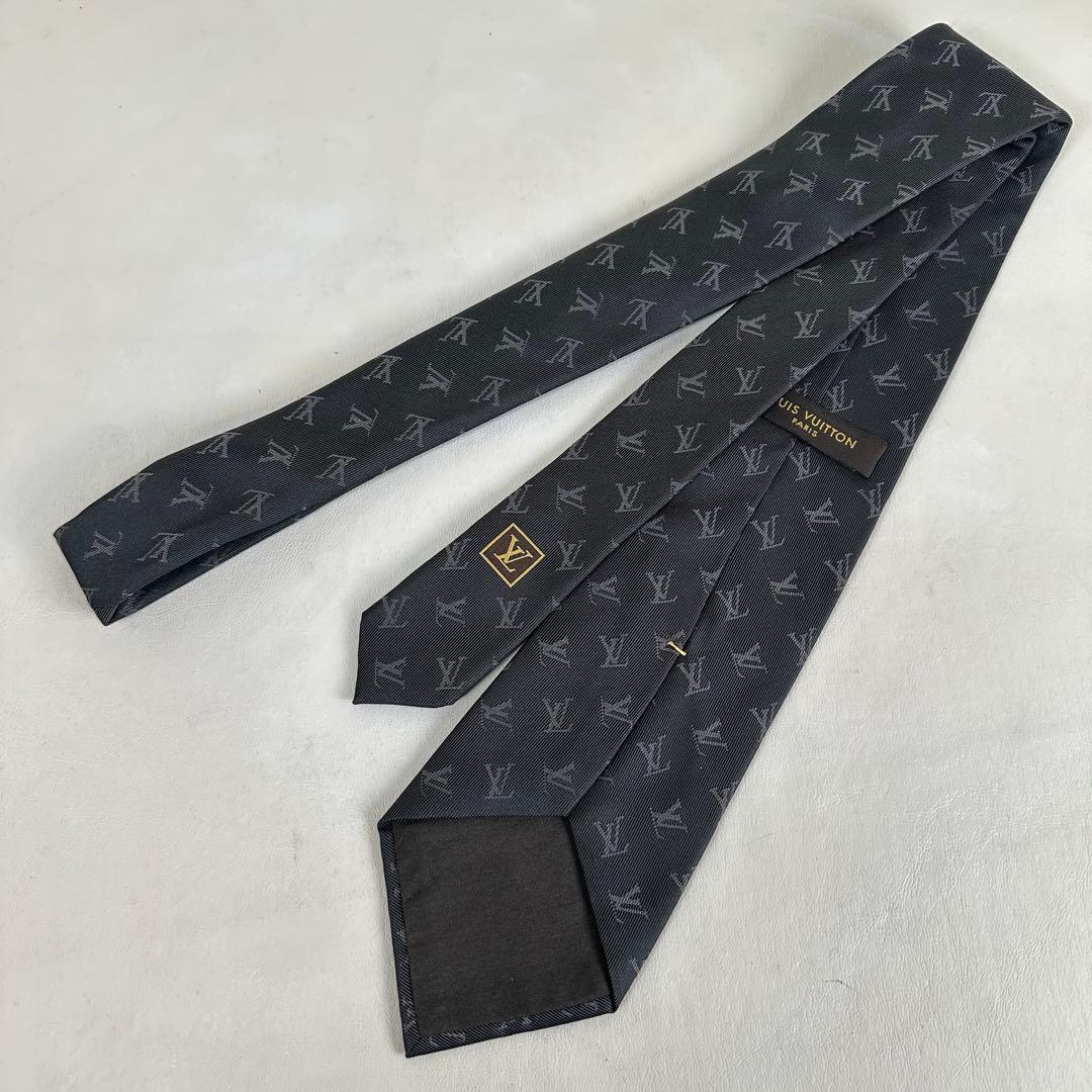 LOUIS VUITTON ルイヴィトン ネクタイ モノグラム 総柄 シルク