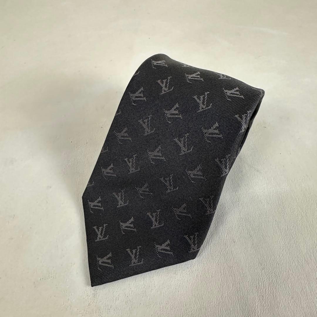 LOUIS VUITTON ルイヴィトン ネクタイ モノグラム 総柄 シルク