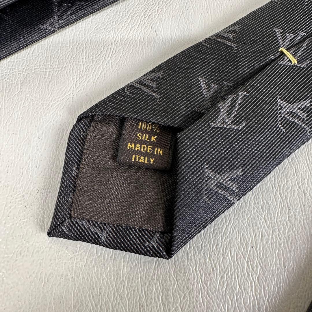 LOUIS VUITTON ルイヴィトン ネクタイ モノグラム 総柄 シルク