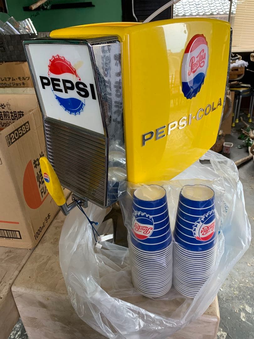 PEPSI コーラサーバー カップ付き