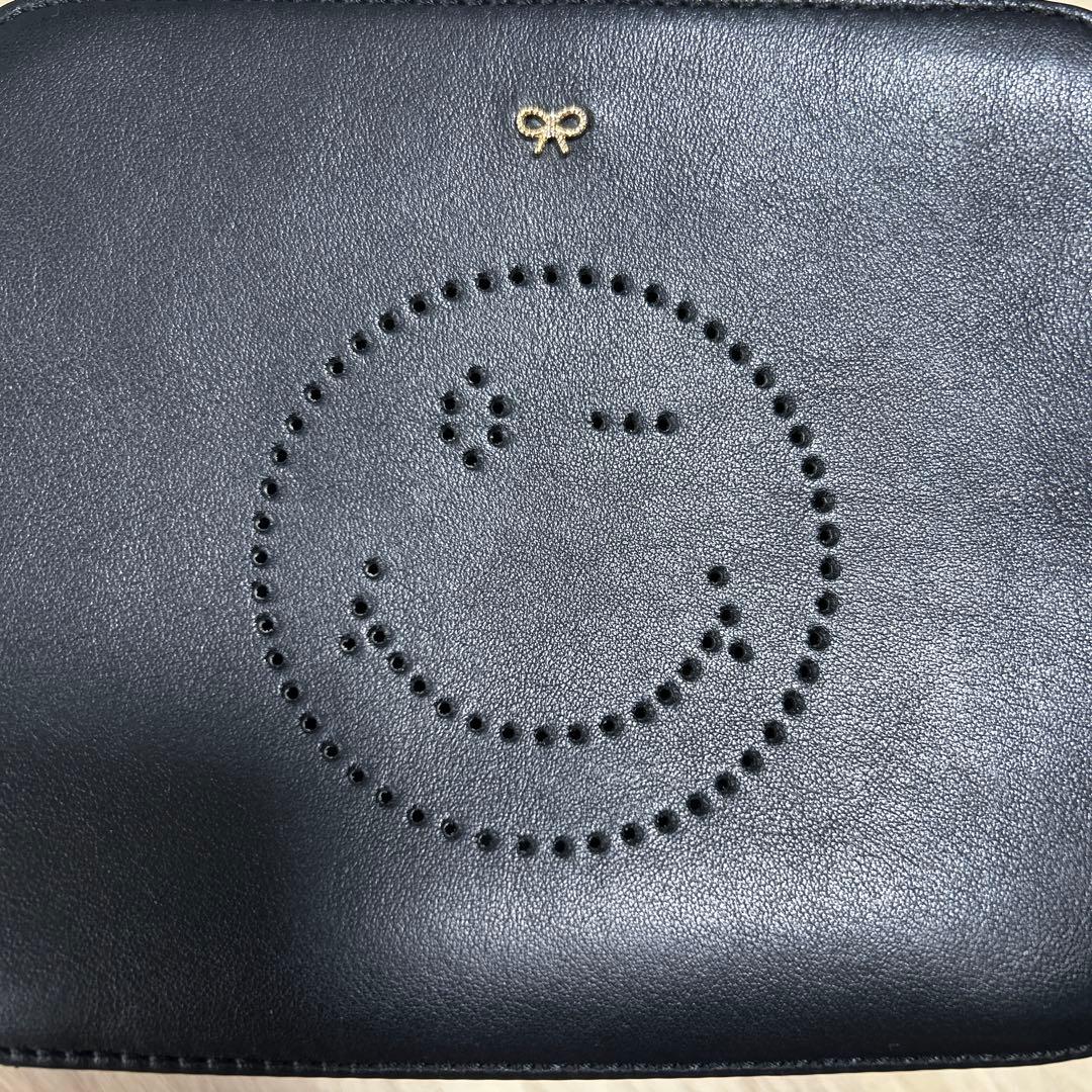 【美品】アニヤハインドマーチショルダースマイル黒