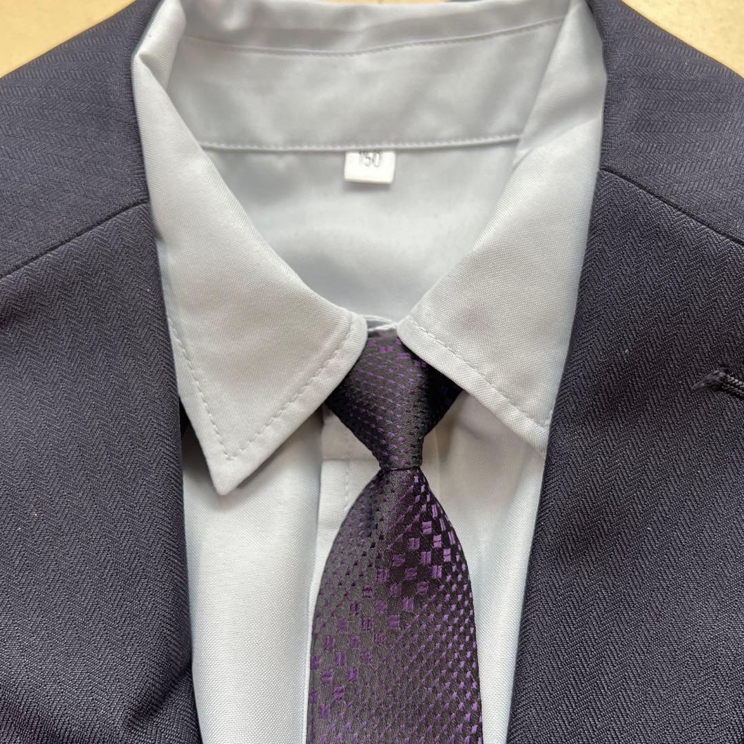 新品　150㎝　スーツ フォーマル 男子 5点 150 卒業式 　 七五三