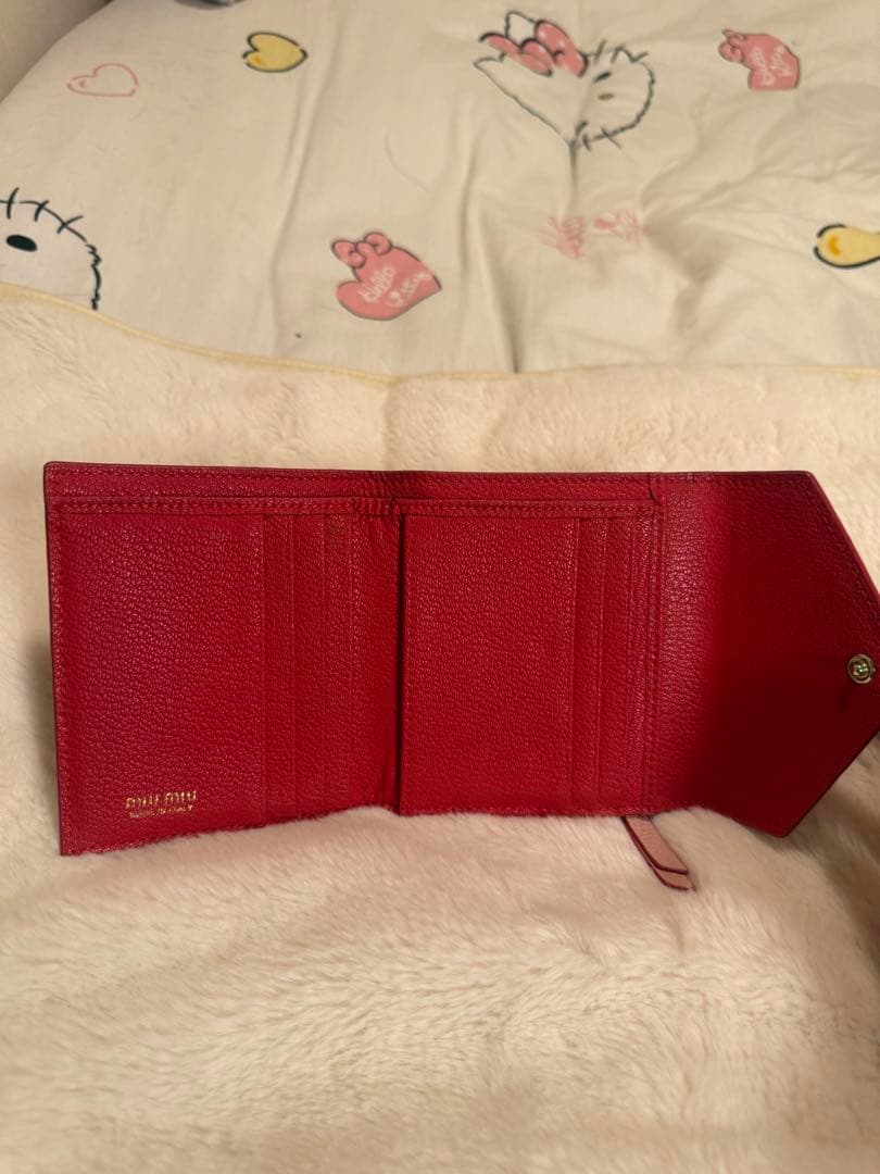 Miu Miu 三つ折り財布 ピンク