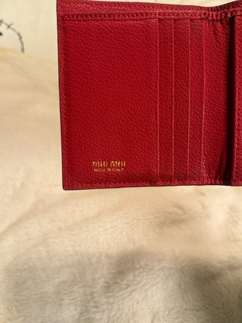 Miu Miu 三つ折り財布 ピンク