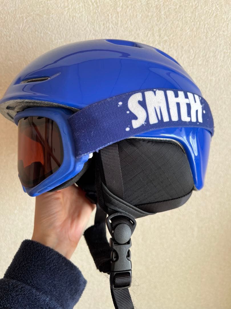 SMITH スノボードヘルメット Mサイズ ゴーグル付き