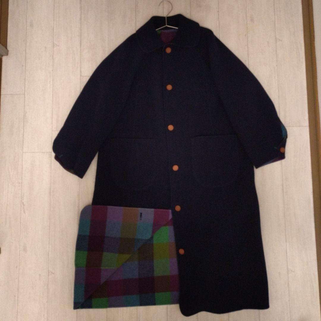 ダブルフェイスステンカラーコート