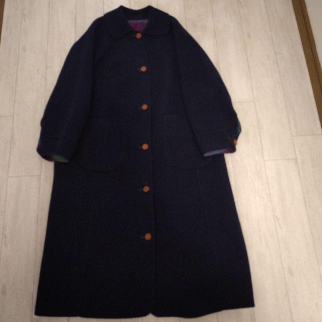 ダブルフェイスステンカラーコート