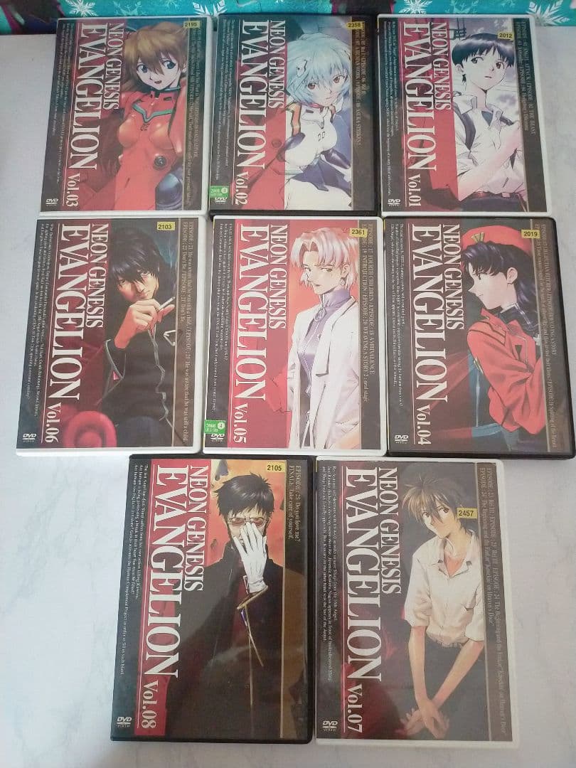新世紀 エヴァンゲリオン TV版 DVD 全8巻 完結セット 劇場版　レンタル