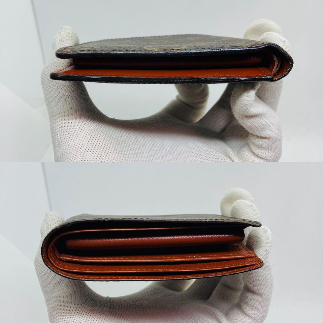 ルイヴィトン モノグラム ポルトフォイユ マルコ　二つ折り財布 茶色 789