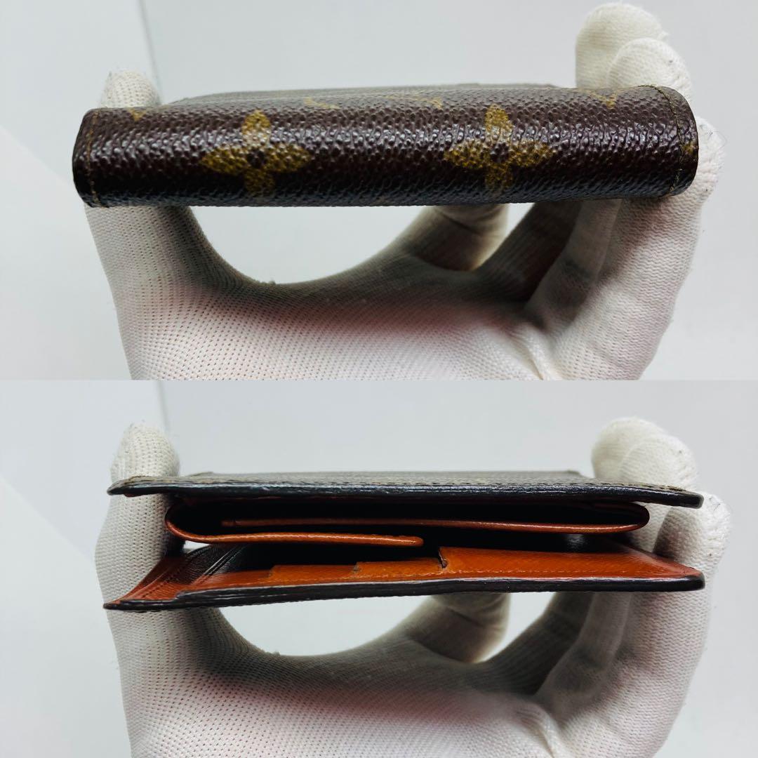 ルイヴィトン モノグラム ポルトフォイユ マルコ　二つ折り財布 茶色 789