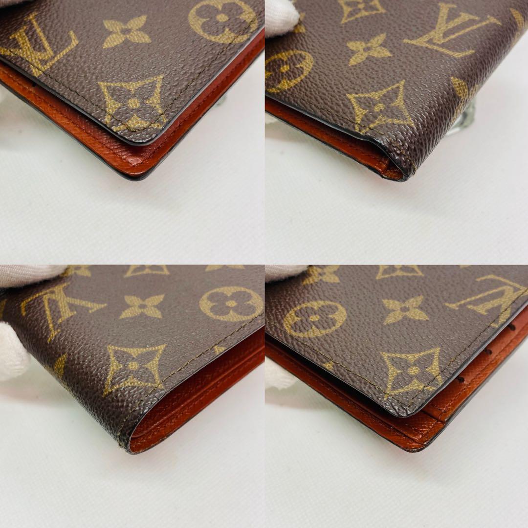 ルイヴィトン モノグラム ポルトフォイユ マルコ　二つ折り財布 茶色 789