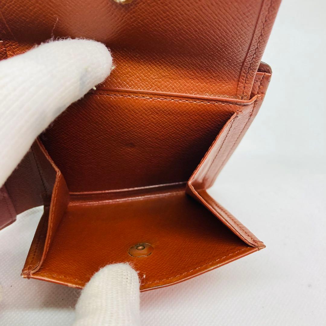 ルイヴィトン モノグラム ポルトフォイユ マルコ　二つ折り財布 茶色 789