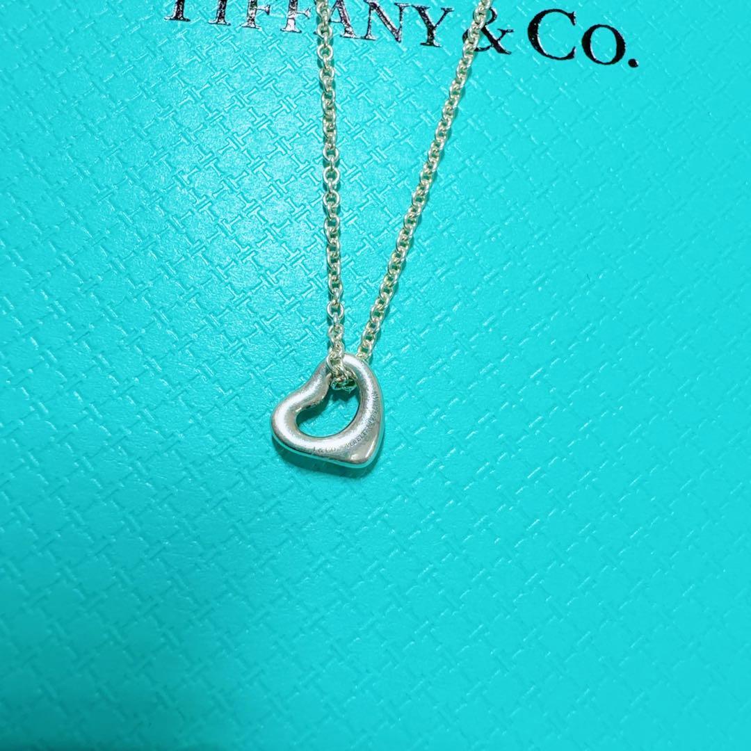 2025.5月購入 保証書付き‼️ティファニー オープンハート ネックレス 7mm