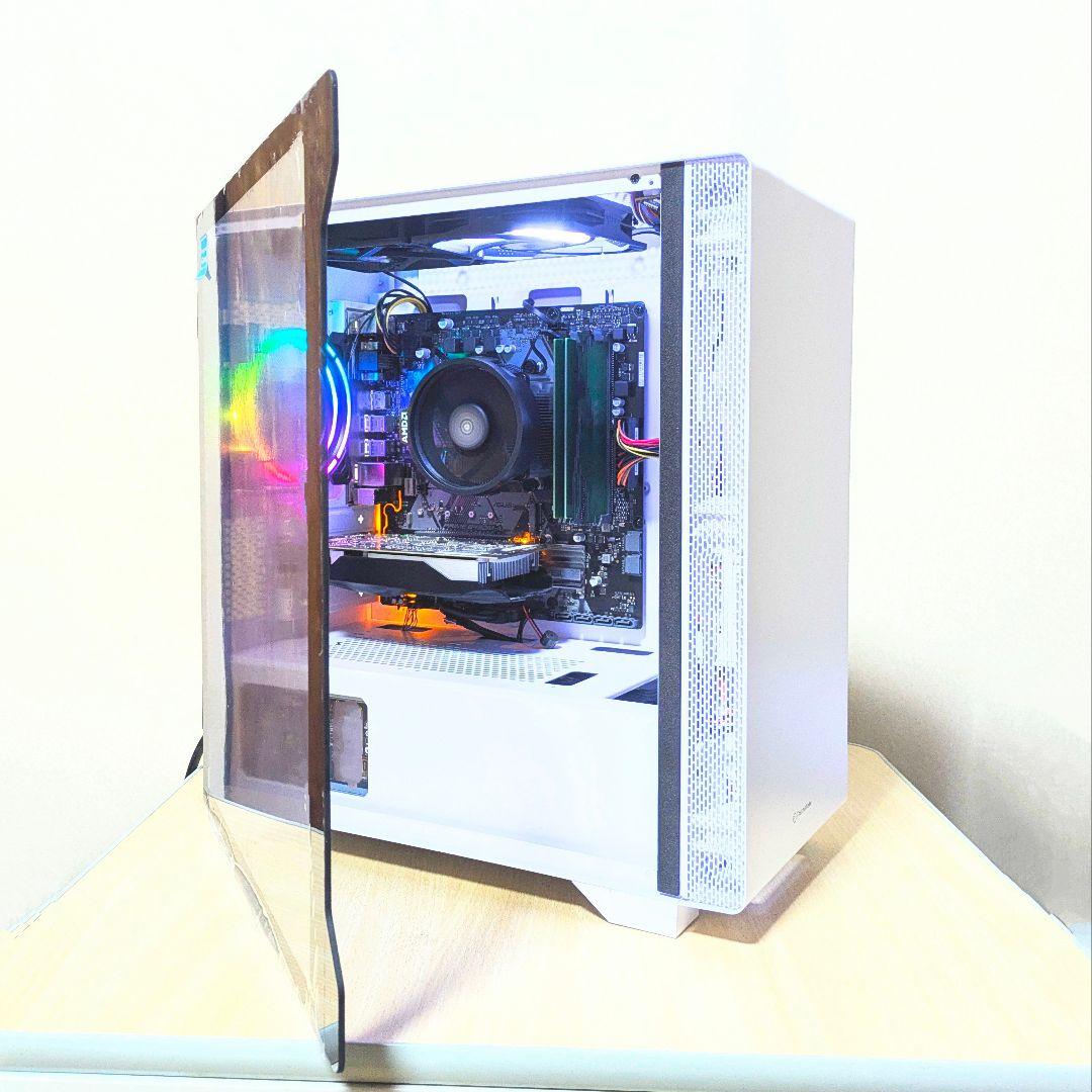 望*睡様 【新品同様の超美品】スノーホワイト Ryzen 高コスパ ゲーミングP
