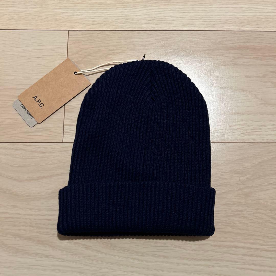 まーくん　A.P.C × carhartt コラボビーニー　ニット帽