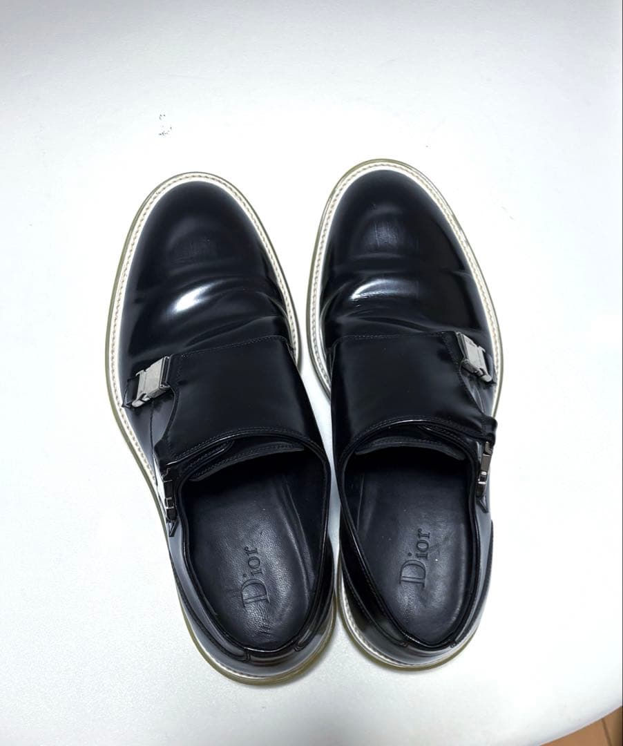 レア　美品　Dior Homme バックルレザーシューズ39.5