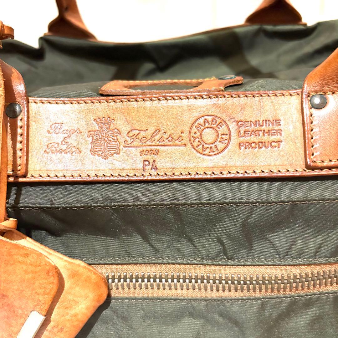 【美品】フェリージ　P4　ラゲージ　2way　ボストンバッグ　大容量　南京錠