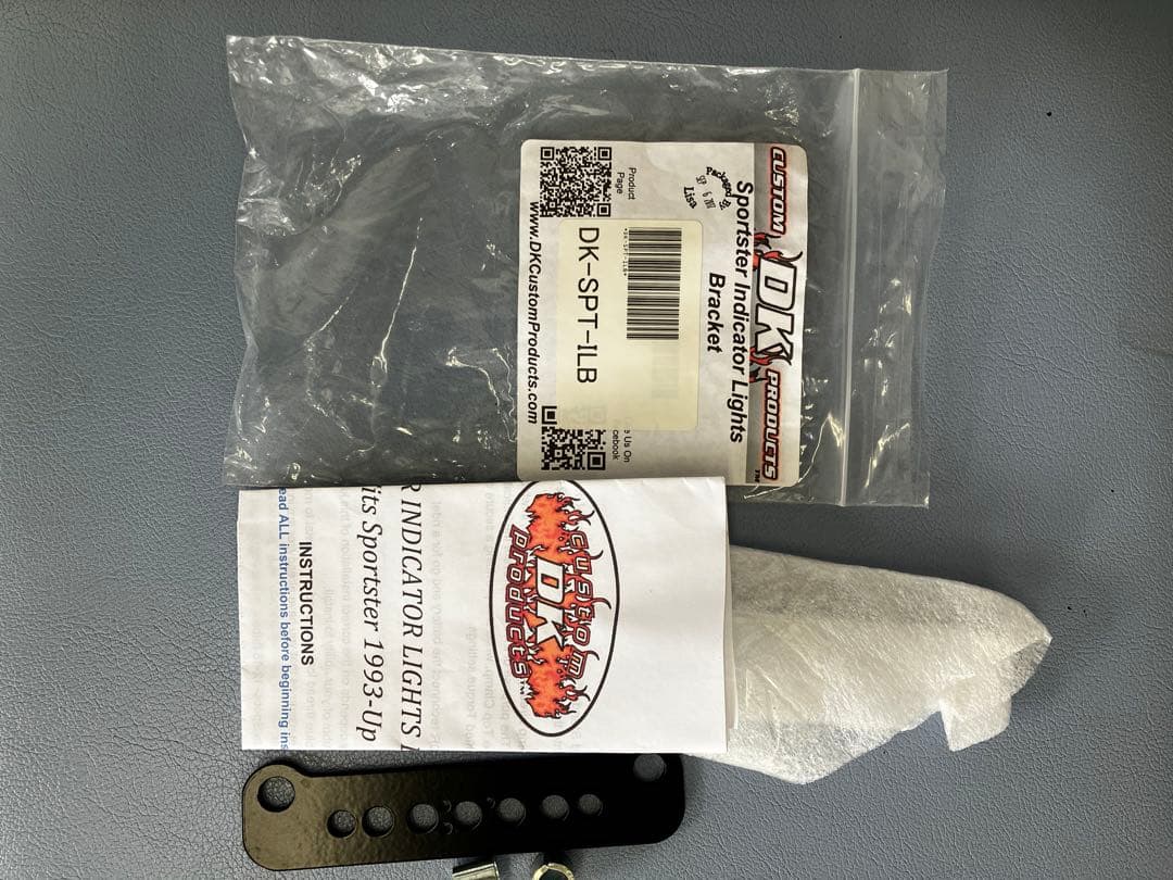 DKカスタム スポーツスター メーター移設キット インジケーターライトブラケット