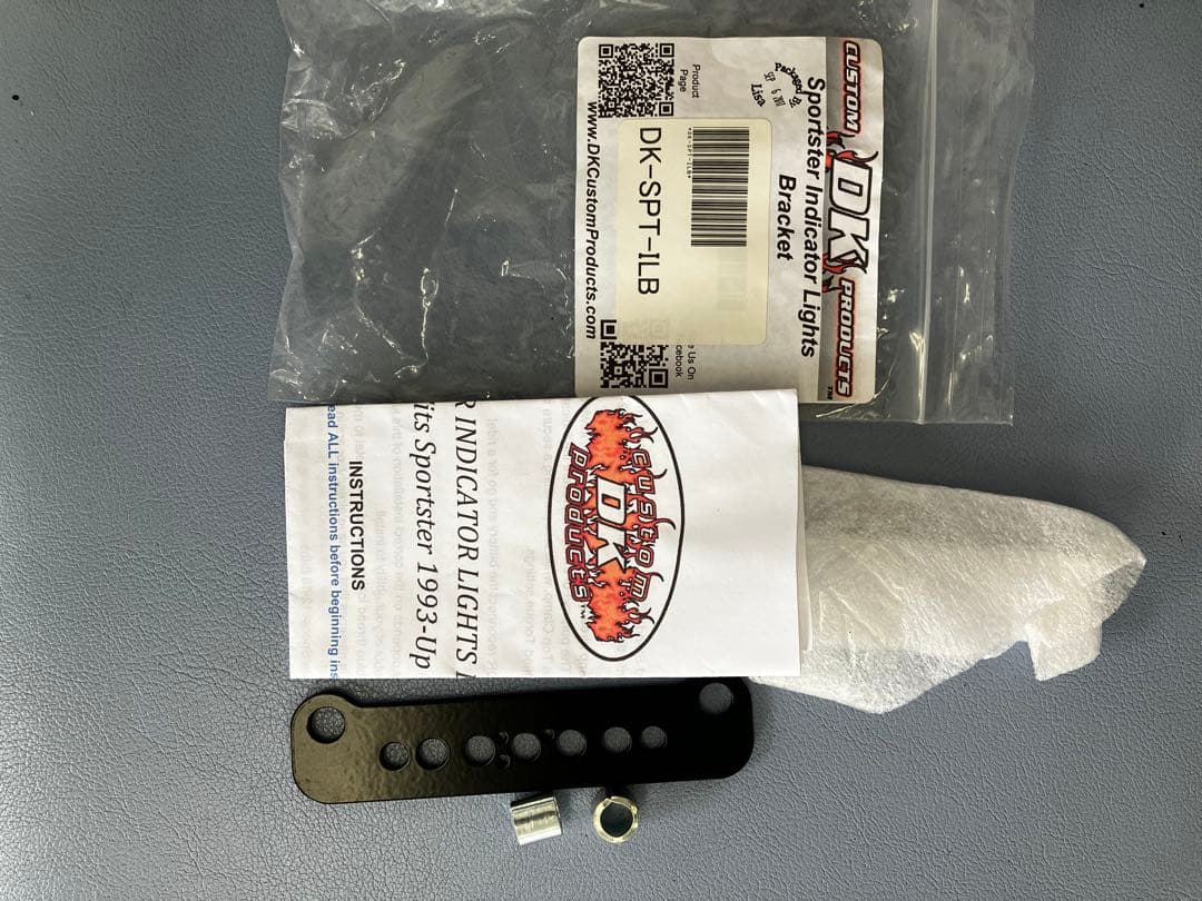 DKカスタム スポーツスター メーター移設キット インジケーターライトブラケット